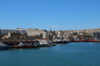 View to Valletta from the ferry, Mediterranean sea Malta
