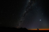 Fototapeta Kosmos - Milky way over the Namib desert