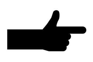 Fototapete - Hand pointer icon, finger pointing – stock vector