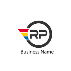 Initial Letter RP Logo Template Design