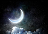 Fototapeta Na sufit - Romantic moon in sky