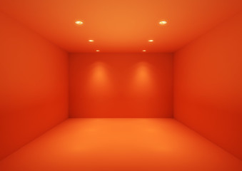 Wall Mural - orange empty space.