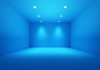 Wall Mural - blue empty space.