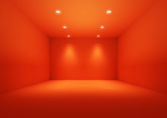 Wall Mural - orange empty space.
