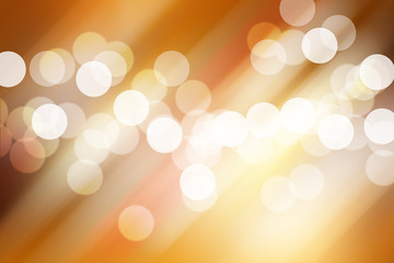 Canvas Print - blurred light on road in city with bokeh abstract background