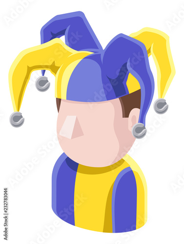 A Jester Joker Man avatar c...