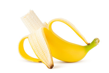 banana isolated on white background, clipping path, full depth of field