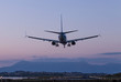 © sunday_morning - the plane lands in the evening to the runway of the airport Ioannis Kapodistrias of greek island Corfu