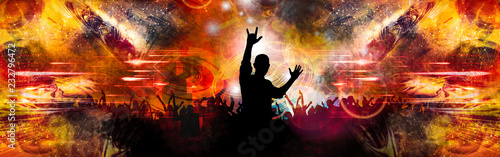 Plakaty Rock  sylwetka-tanczacych-ludzi