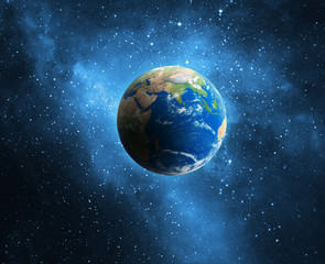 Wall Mural - earth and galaxy.