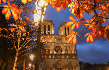 Poster - The Notre Dame is historic Catholic cathedral, one of the most visited monuments in Paris.