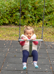 Baby. Girl. Smile. Cute. Swing. Park