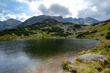 Fototapeta Do pokoju - mountain lake in late summer in Slovakian Carpathian Tatra