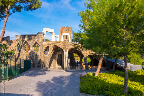 Cuadros en Lienzo Colonia Guell in Barcelona, Catalonia, Spain.