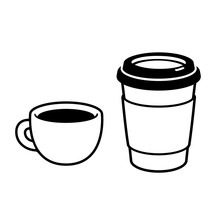 Two Coffee Cups Drawing