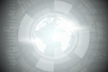 Wall Mural - technology concept. internet connection, abstract technology graphic design..the concept of global n