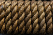 Texture of tightly wound rope close-up. Low key.