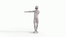 Alien Dancing ,loop, Animation, Transparent Background