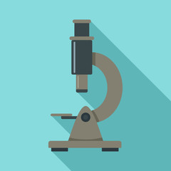 Canvas Print - Modern microscope icon. Flat illustration of modern microscope vector icon for web design