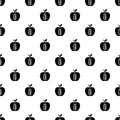 Wall Mural - Bottle apple pattern vector seamless repeating for any web design