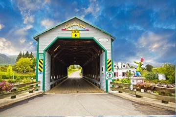 Wall Mural - An Old Covered Bridge