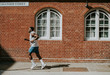 Man jogging in the city