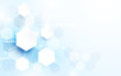 © pickup - Abstract technology digital hi tech hexagons concept background. Space for your text