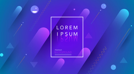 Wall Mural - abstract minimal gradient shapes and geometric pattern composition. colorful gradient background. ve