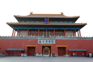 Wall Mural - Shenwu Door of the Forbidden City on december 22, 2013, beijing, china.