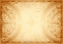 Old Nautical Map Light Template