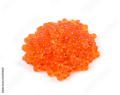 Cuadros en Lienzo caviar - red fish roe isolated on white background