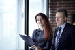 © yurolaitsalbert - closeup.business woman and investor standing in the office