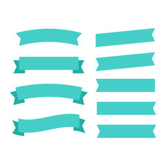 Wall Mural - cartoon banners and comic ribbons. colored banner ribbon. banner ribbon vector set