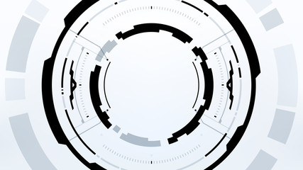 Wall Mural - Futuristic Technology Abstract Background. Vector Modern Hi-Tech Wallpaper