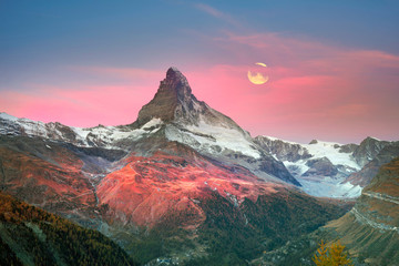 Fotomurales - Matterhorn slopes in autumn