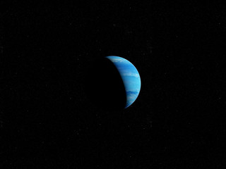 3d rendered illustration of the neptune