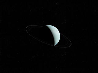 3d rendered illustration of the uranus