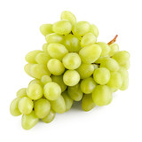Fototapeta Mapy - Grapes. Green grape. Grapes isolated on white. With clipping path. Full depth of field
