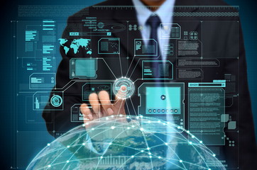 Wall Mural - internet global information access
