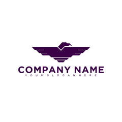 Poster - Eagle, falcon, bird logo design, Modern Template, Icon Vector