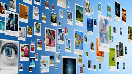 Canvas Print - photography and image sharing concept on internet