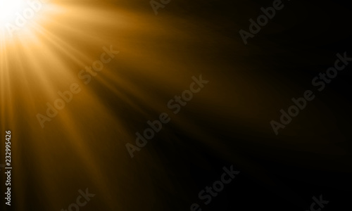 Fotografía Light ray or sun beam vector background