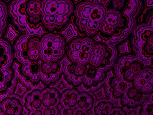 Purple Pattern In Seventies Style