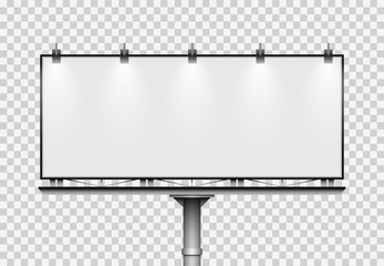 blank big billboard. mockup for your advertisement and design