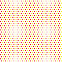 Seamless Background Of Red And Yellow Polka Dots On White