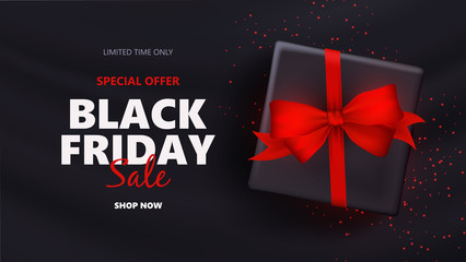 Black Friday sale design template. Vector illustration.