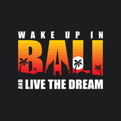 Wall Mural - bali beach indonesia holiday vacation theme art sign symbol