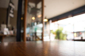 Wall Mural - blurred coffee shop business abstract background