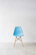 © carballo - modern blue chair in white decoration background