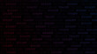 © Olga Moonlight - Background of zeros, ones and amount of discount in dark red and blue colors